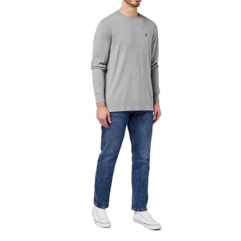 Pánský svetr UM0UM02629 tr  šedý - Tommy Hilfiger l/2xl (obrázek 4)