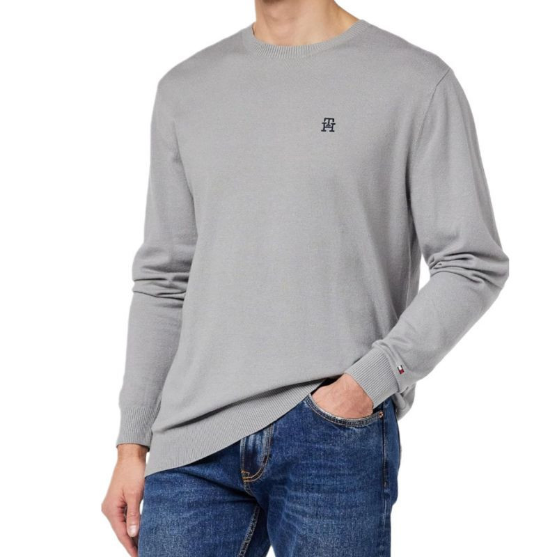 Pánský svetr UM0UM02629 tr  šedý - Tommy Hilfiger l/2xl (obrázek 3)