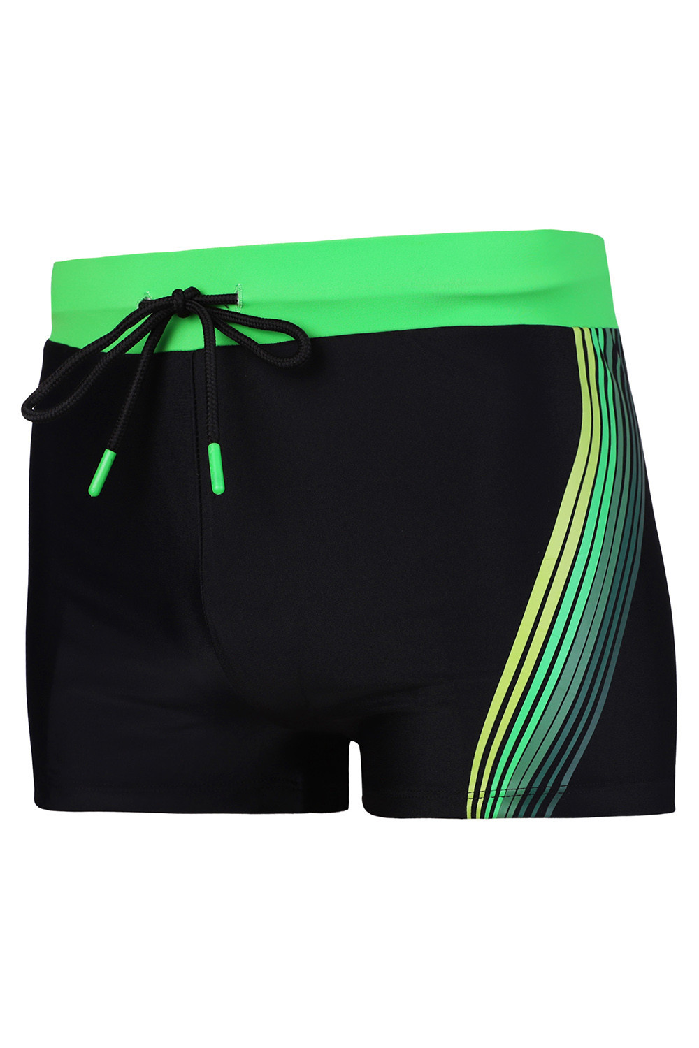 Pánske plavky KMS1800-002 čierno-zelené - Moraj L