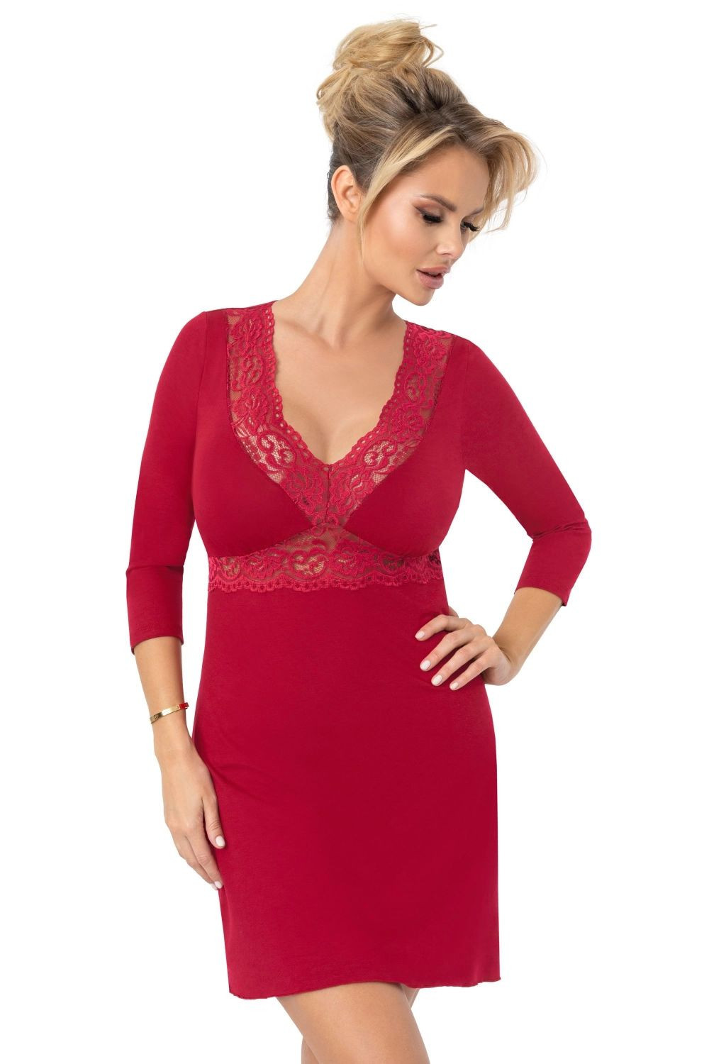 Dámska nočná košeľa Margo - Donna L černá