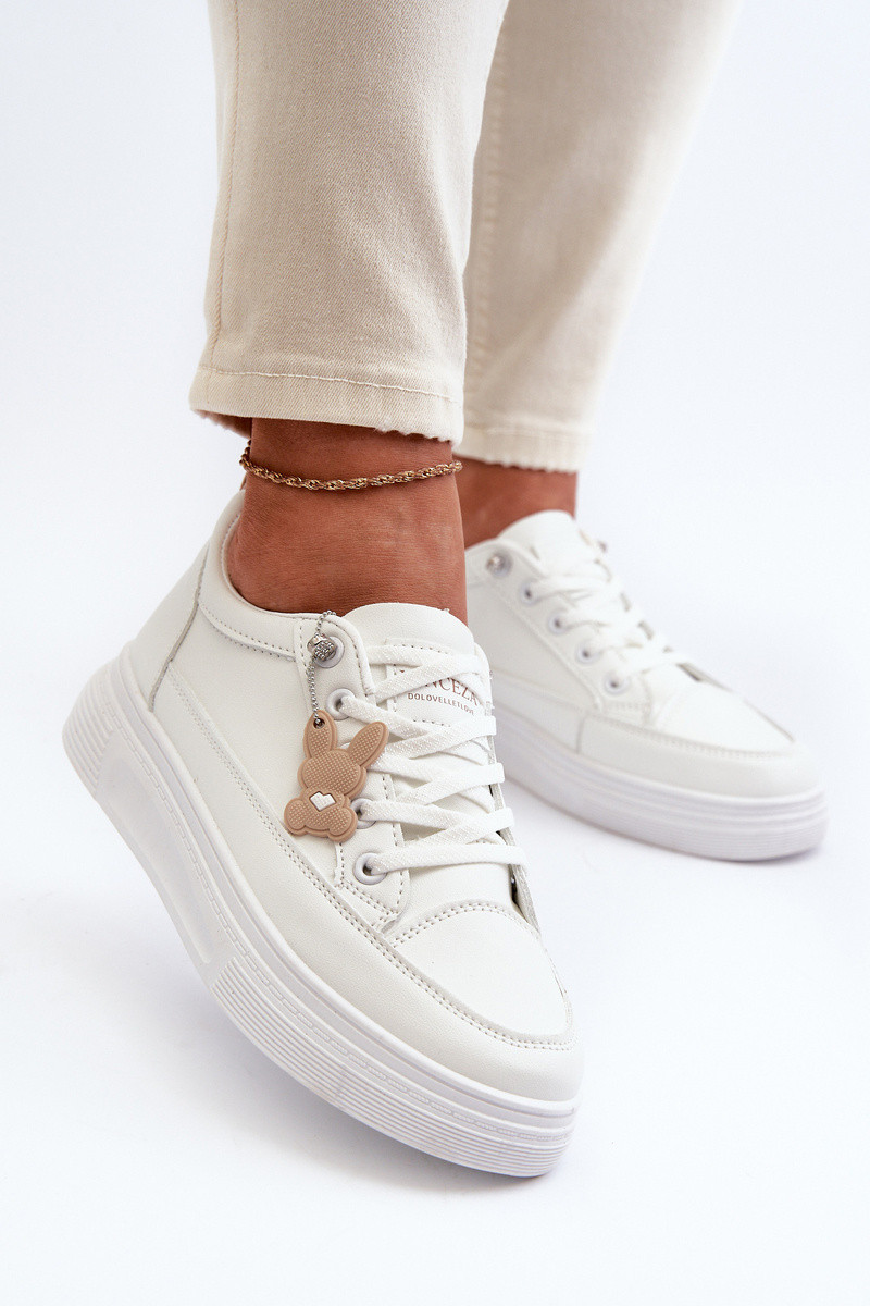 Dámska športová obuv na platforme 13613 White - VINCEZA 36 bílá