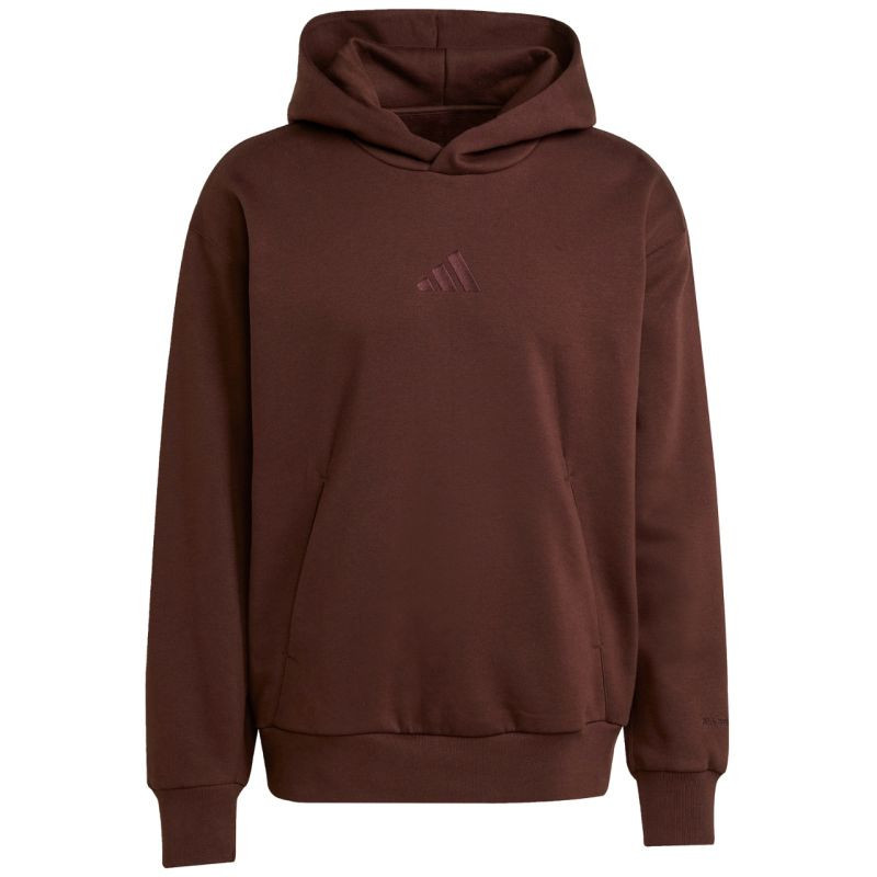 Pánská mikina JX5090 Tmavě hnědá - Adidas tmavě hnědá XL (obrázek 5)