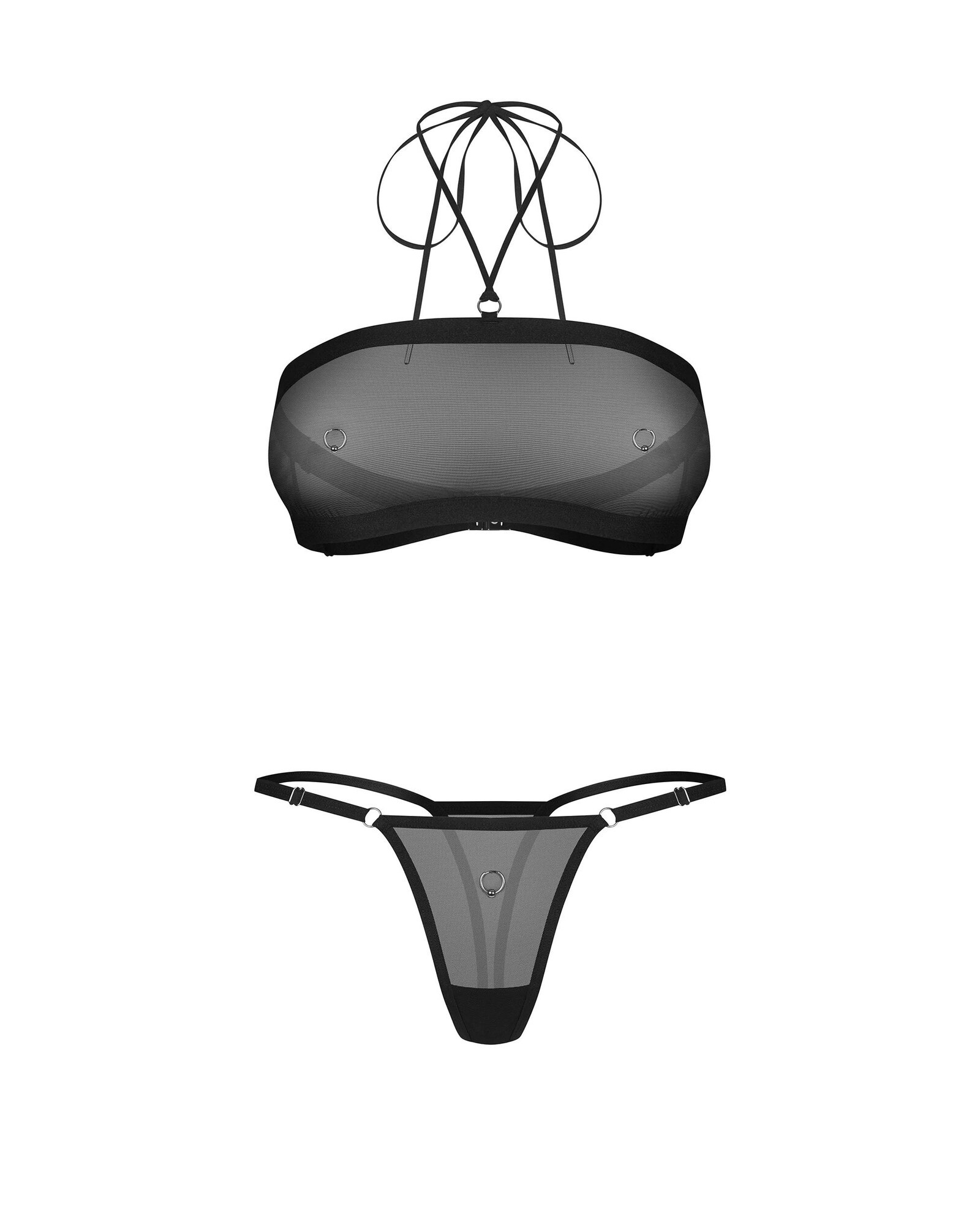 Dámský sexy set Orinelle 2-Pcs Set černý - Obsessive S/M