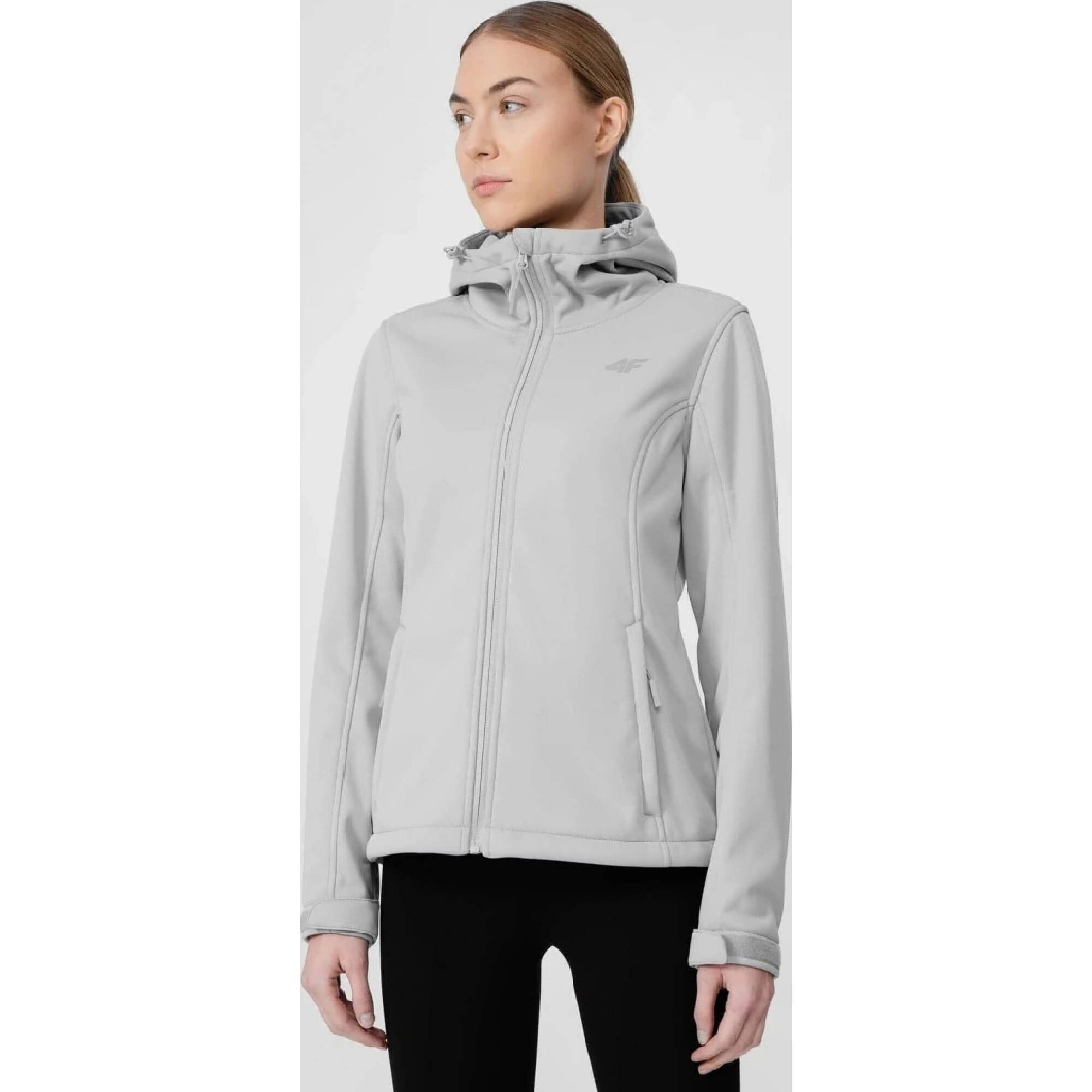 Dámská softshellová bunda NOSD4-SFD300 šedá - 4F XS