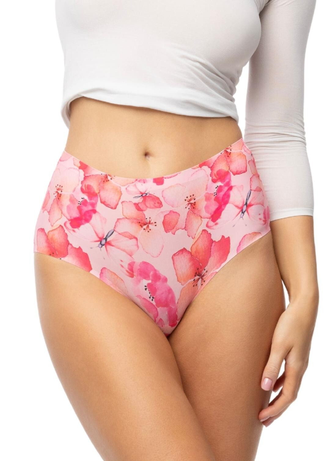 E-shop Dámske nohavičky Mallow Simple Maxi pink- Julimex 2XL