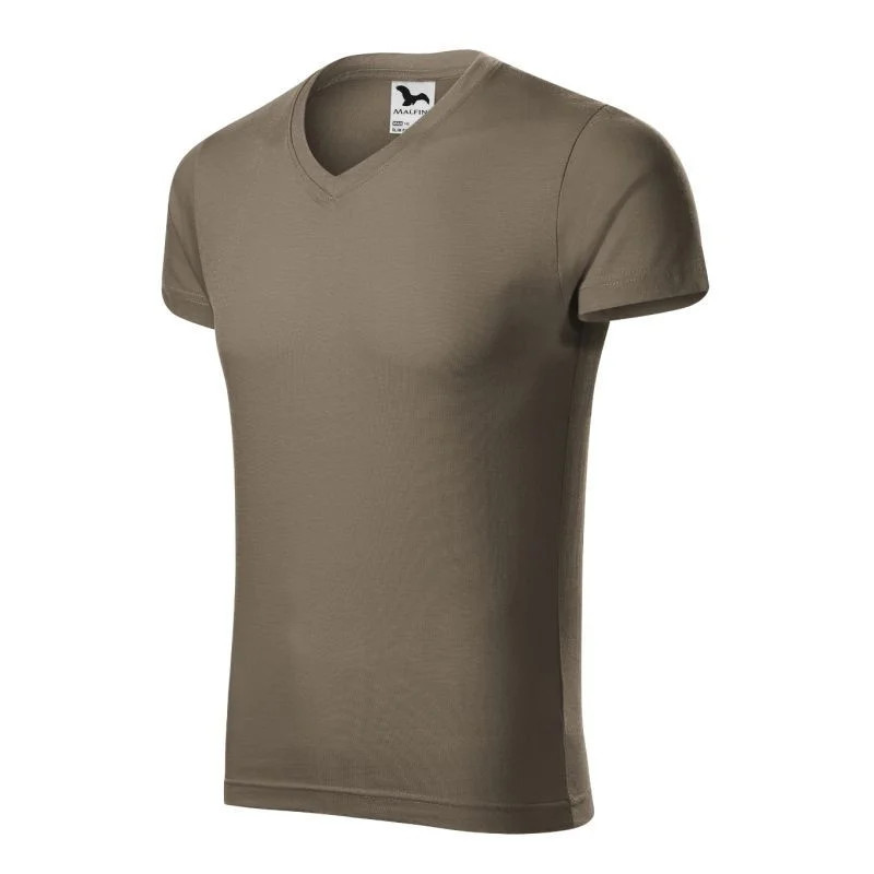 E-shop Pánske tričko slim fit M MLI-14629 hnedé - Malfini M