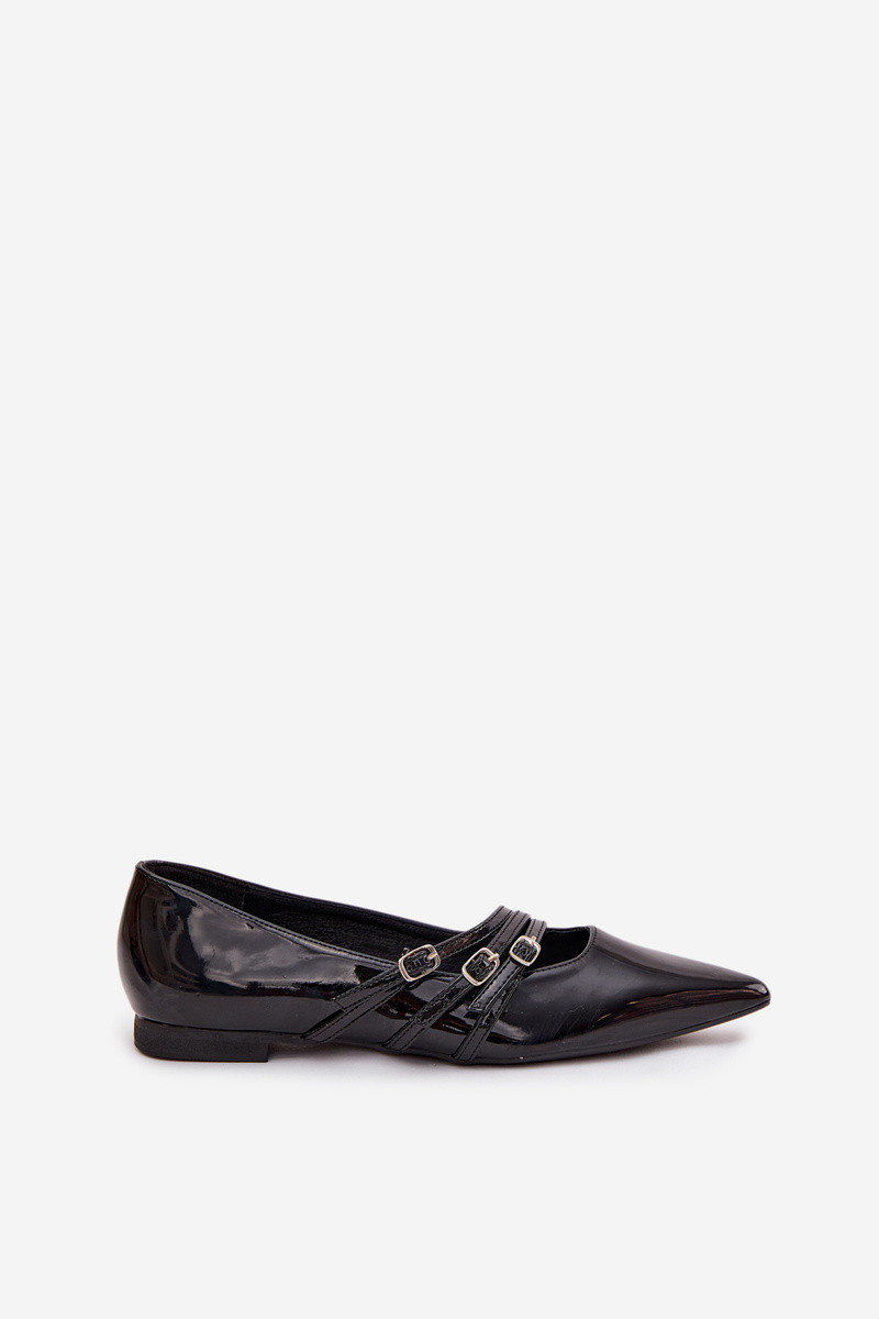 Lakované baleríny KL2913 Palenna černá - Sweet Shoes 39 (obrázek 4)