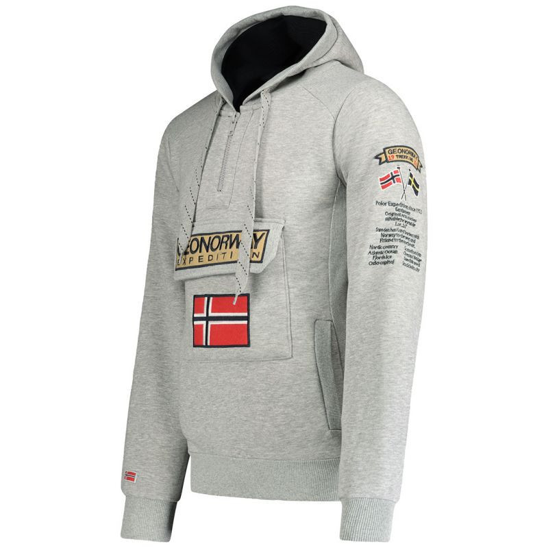 Pánská mikina 100 M WU4184H/GN B šedá - Geographical Norway M (obrázek 4)