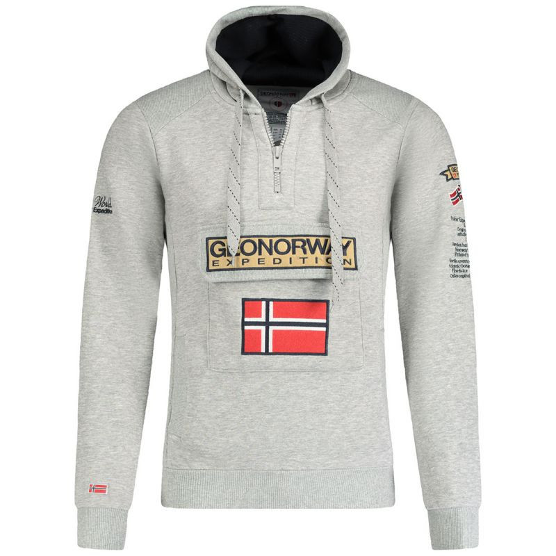 Pánská mikina 100 M WU4184H/GN B šedá - Geographical Norway M (obrázek 3)