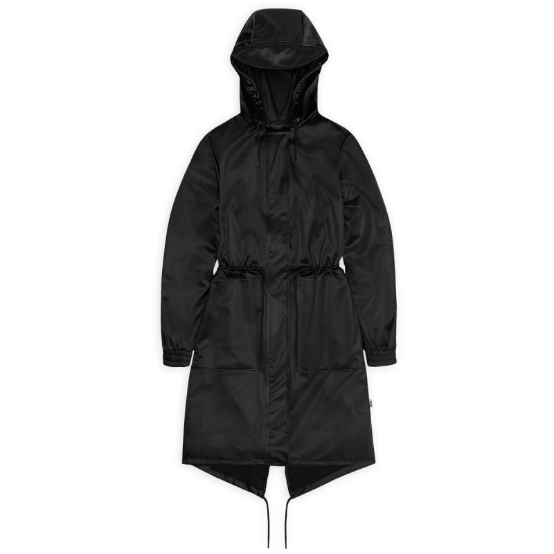 Dámsky nepremokavý kabát W3 18550 84 čierny - Rains L