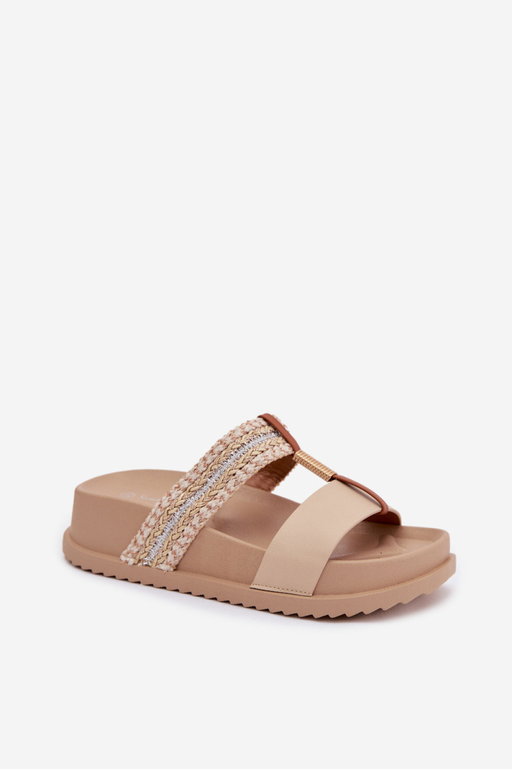Dámské nazouváky na platformě ZX6092-2 226369 béžové - Sweet Shoes 39 (obrázek 3)