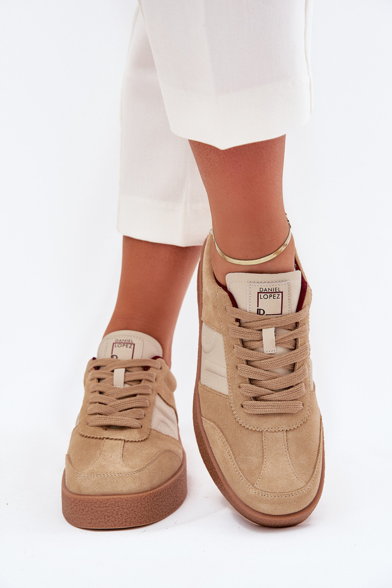 Dámske semišové tenisky SS2D4022 beige - Just Dare 38