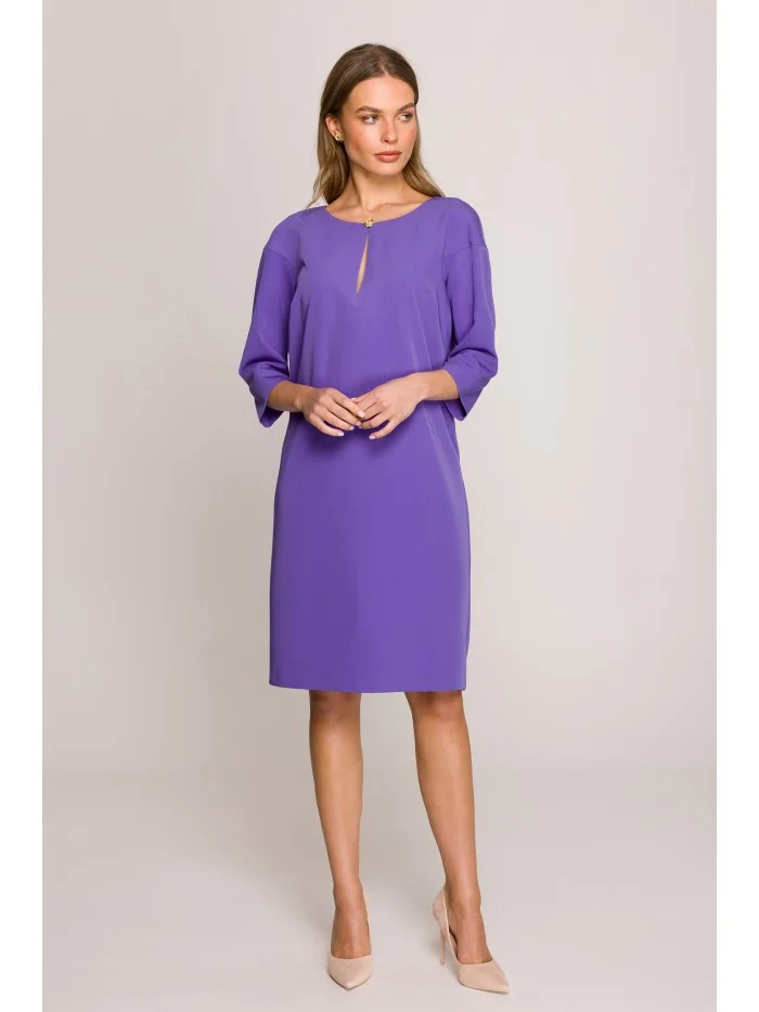 Dámské šaty S394  fialové - Stylove M