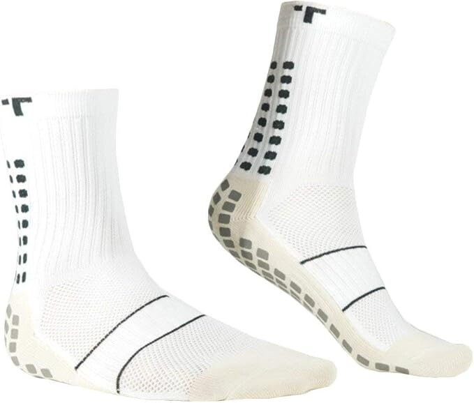 Protiskluzové fotbalové ponožky TRUsox 3.0 Mid-Calf Thin bílé - TRUSOX 38,5-43,5
