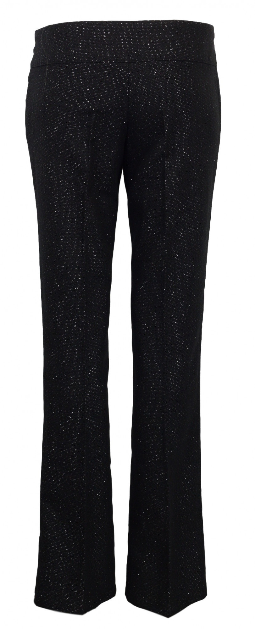 Dámské kalhoty - Koucla černá s stříbrnou nitkou 40