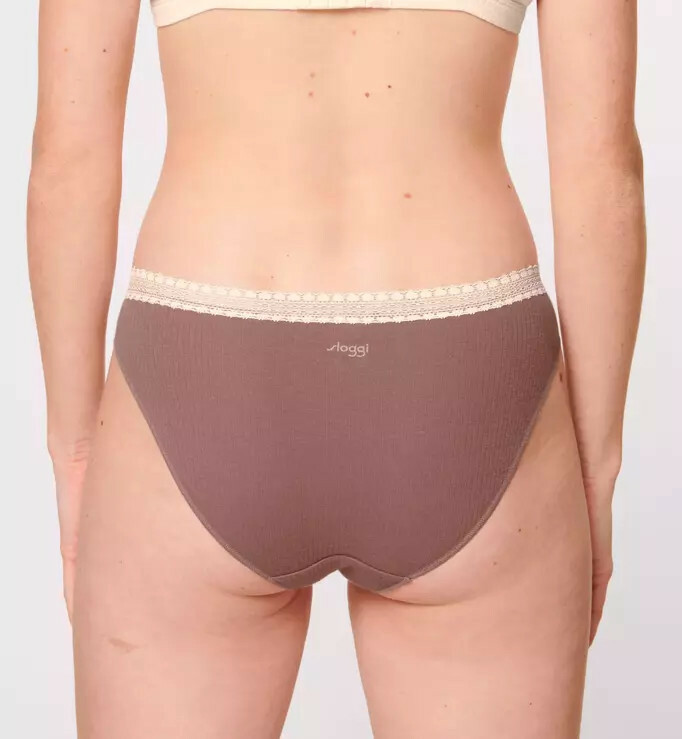 sloggi GO Ribbed R Tai C2P světlá kombinace hnědé (M003) 000L