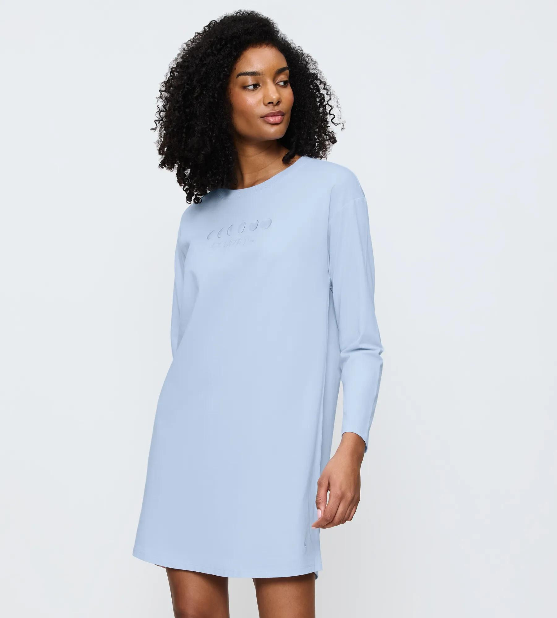 Dámská noční košile Nightdresses NDK LSL 04 - TRIUMPH bleděmodrá (00SA) 046 (obrázek 4)