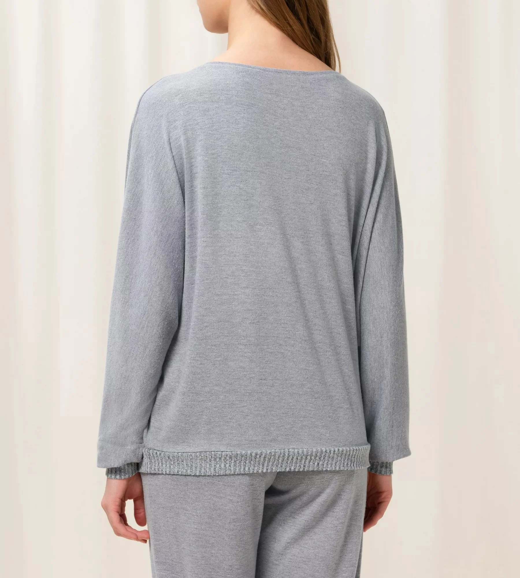 Dámský svetr Thermal SWEATER šedý tmavě šedý melange (M034) 0038 (obrázek 4)