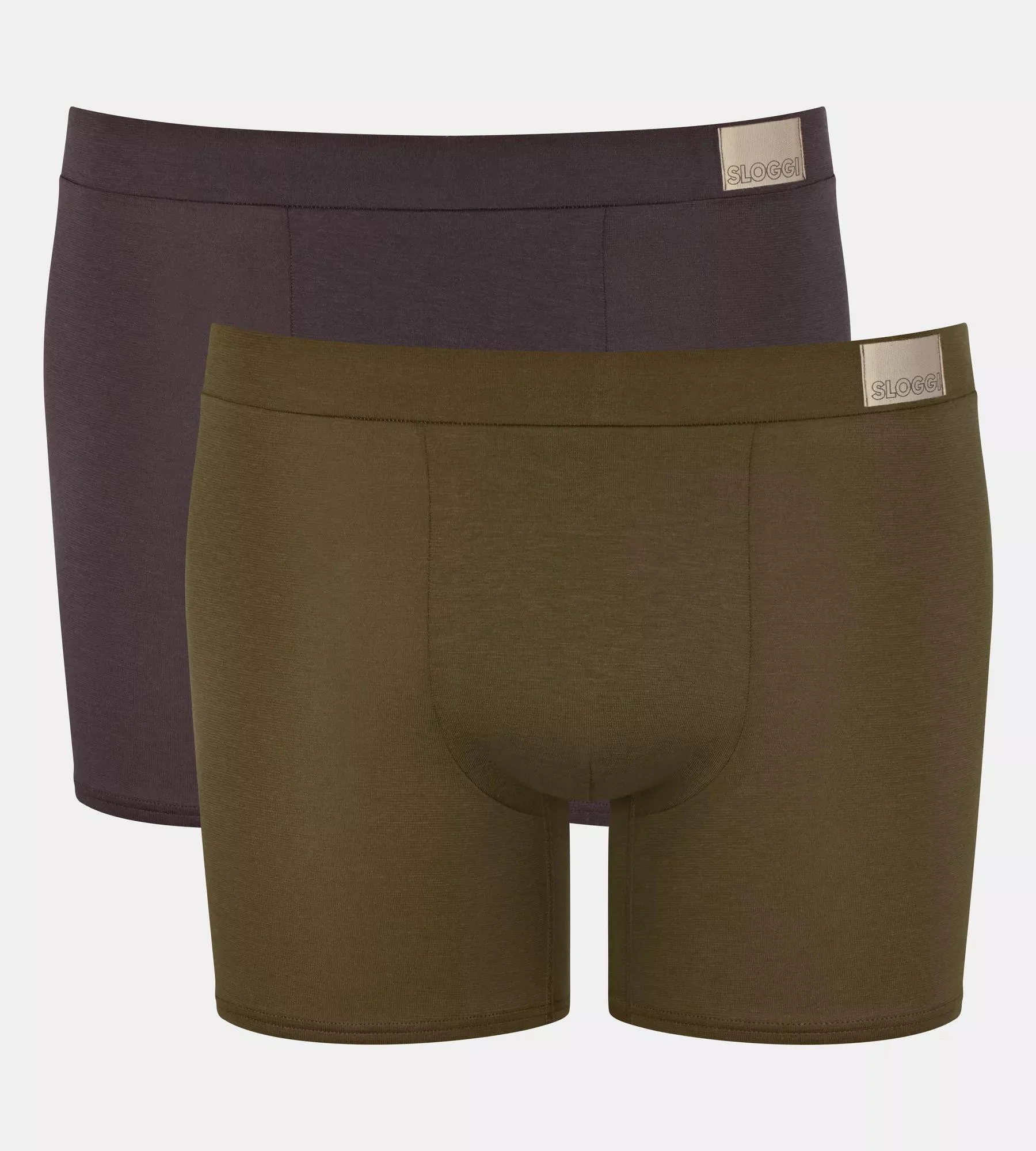 Pánské boxerky men GO Natural Short C2P - Sloggi tmavá kombinace oranžové (M018) 000L (obrázek 3)