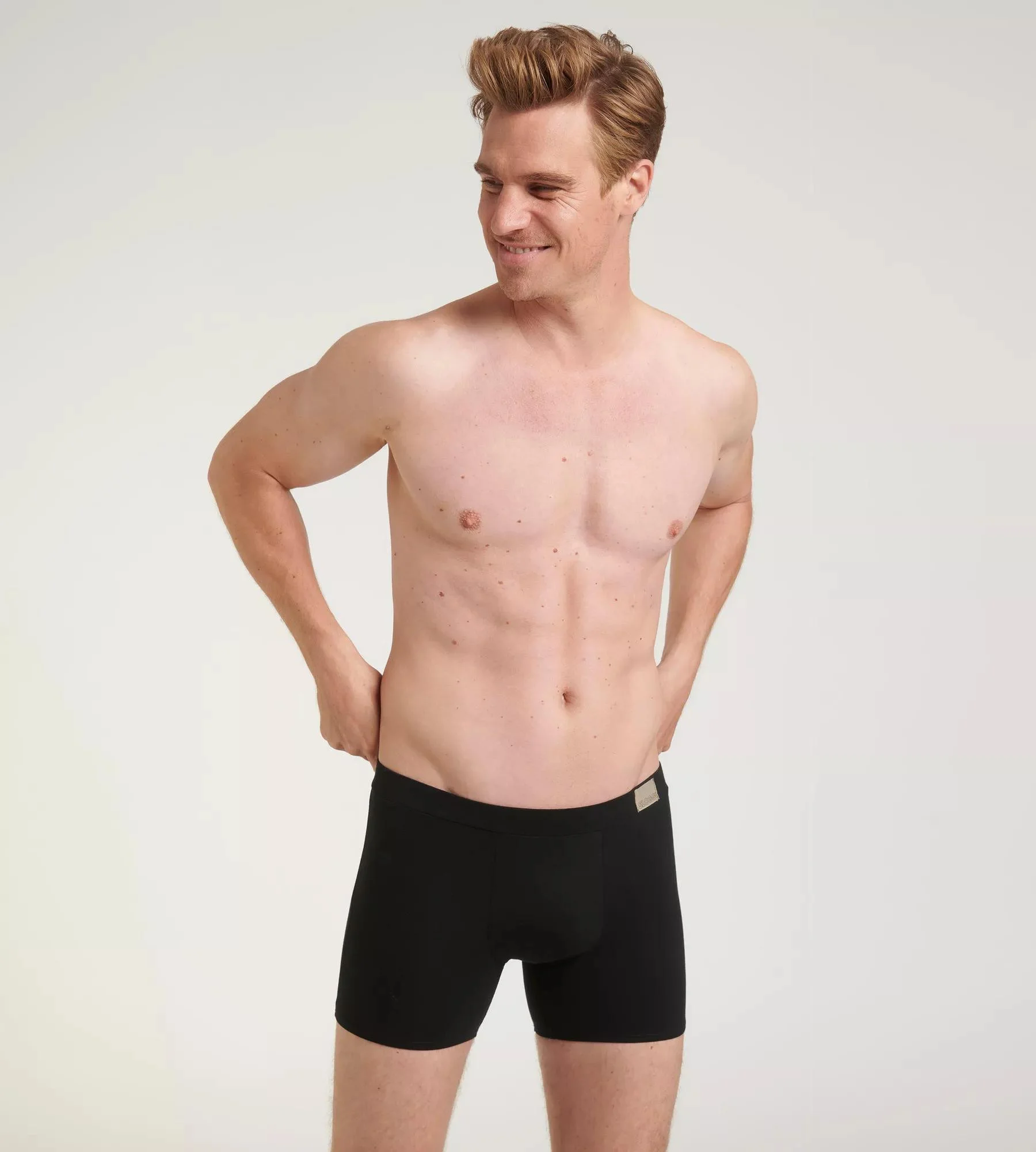 Pánské boxerky men GO Natural Short C2P - Sloggi tmavá kombinace oranžové (M018) 000L (obrázek 6)
