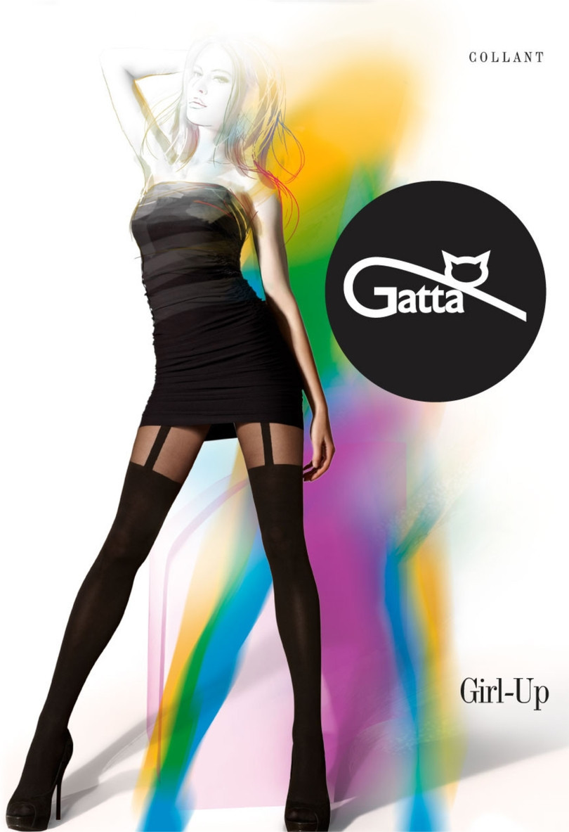 model 2613941 vzorované punčochové kalhoty nero 2S - Gatta