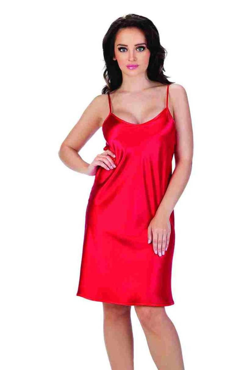Dámská košilka CLASSIC krátká model 3300227 - De Lafense Barva: Červená, Velikost: XL