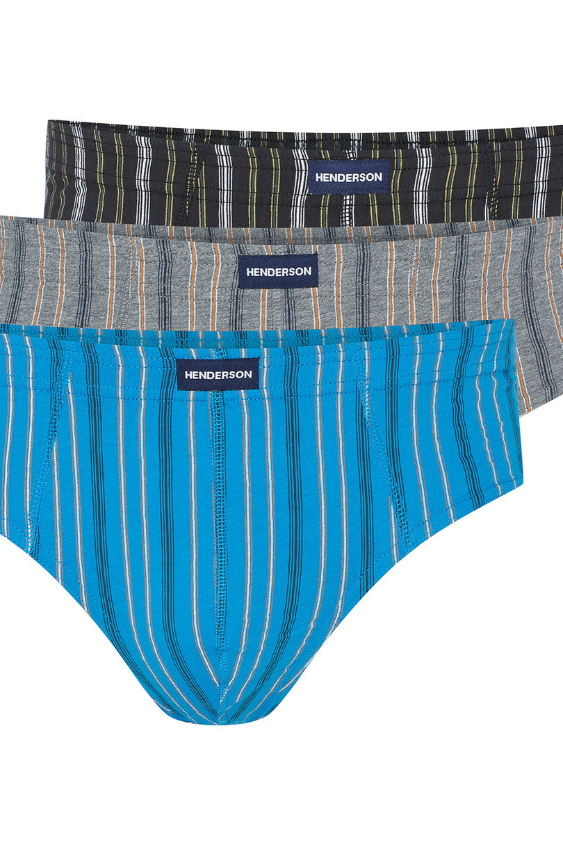 KLASICKÉ NOHAVIČKY 3P 1446 K690 AW 25 MODRO-ŠEDO-ČERNÁ L