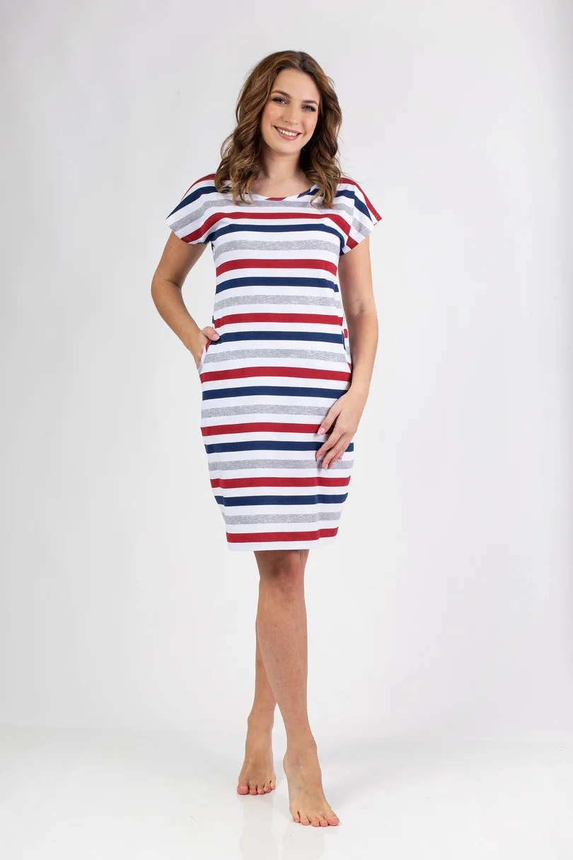 146 DÁMSKY DRES W/25 kaštanové L