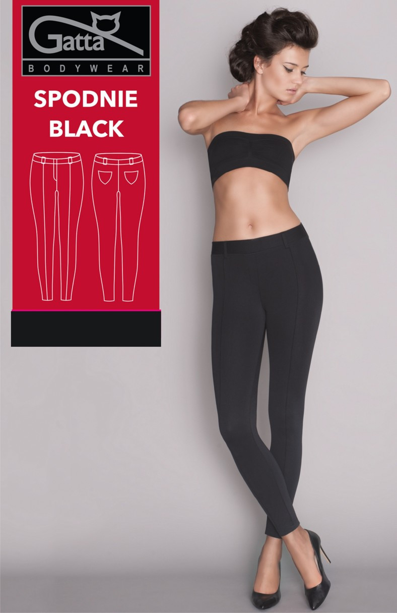 Levně Dámské kalhoty Black GATTA model 2628505 černá L - GATTA BODYWEAR