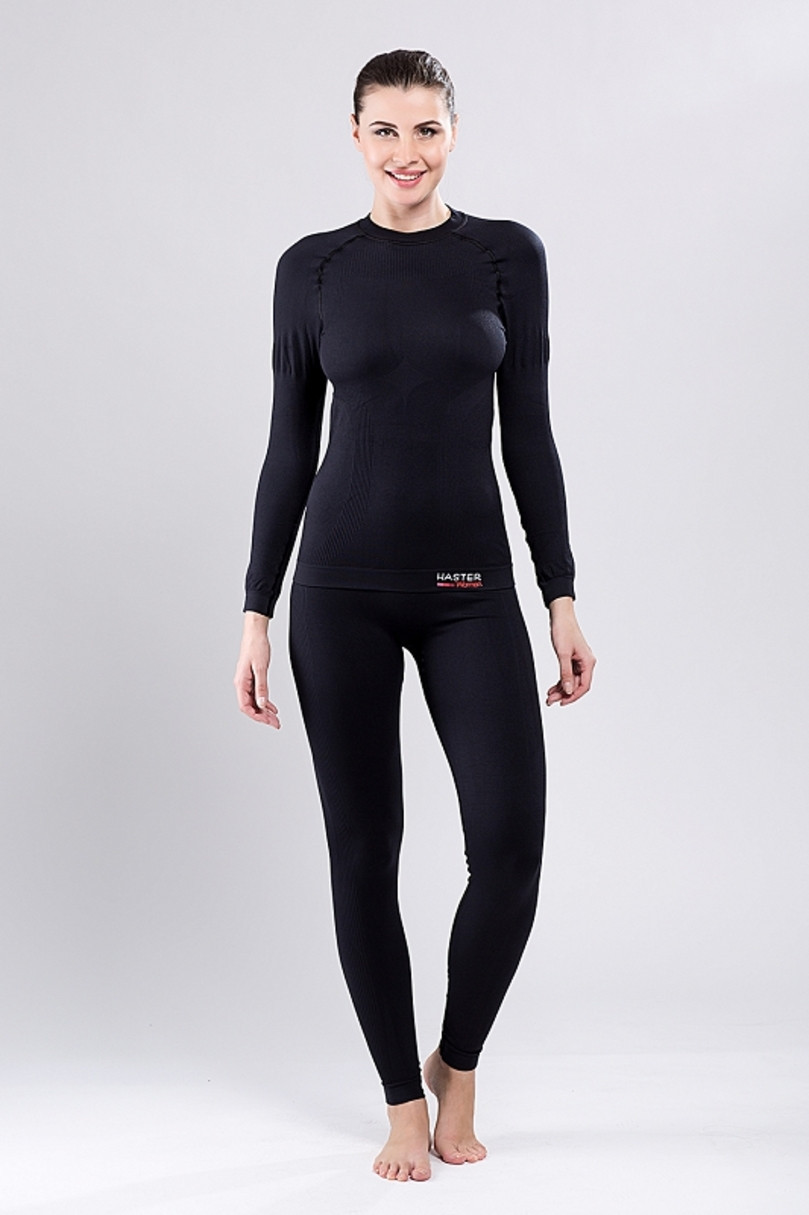 E-shop Dámske termo podvliekacie nohavice 06-120 černá L/XL