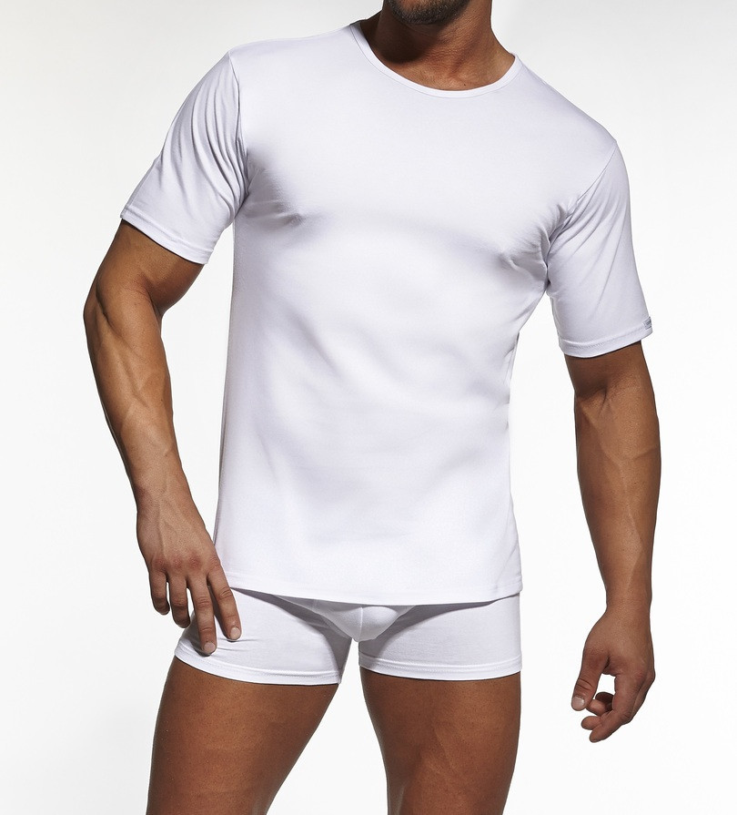 Pánské tričko AUTHENTIC 202NEW - CORNETTE bílá L