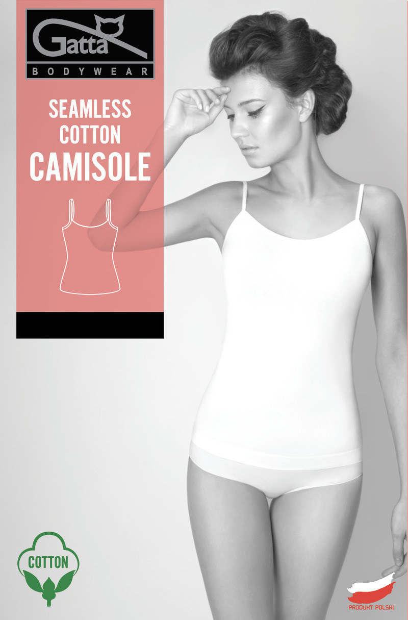 Dámska košieľka CAMISOLE COTTON - GATTA bodywear čierna M