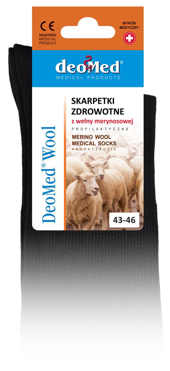 E-shop Ponožky DEOMED WOOL - JJW DEOMED šedá 43-46