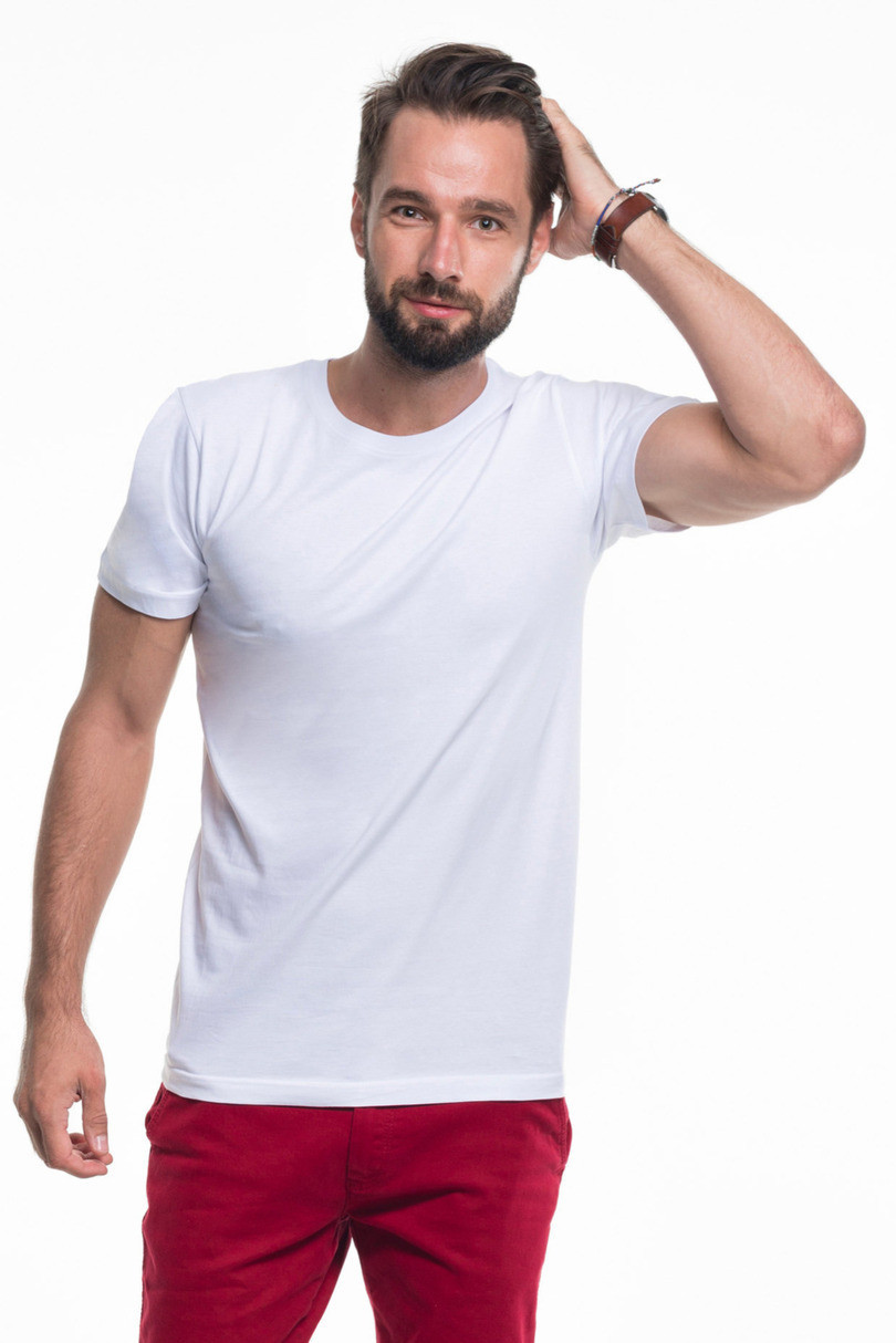Pánske tričkoT-shirt Heavy Slim 21174-20 - PROMOSTARS bílá XXL