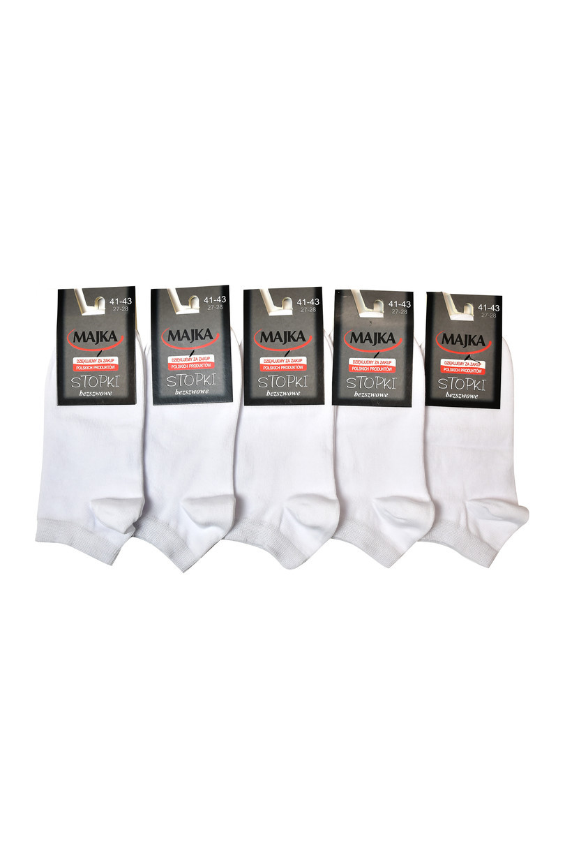 Hladké pánské ponožky komplet 5 model 16154078 Bílá 4446 - MAJKA