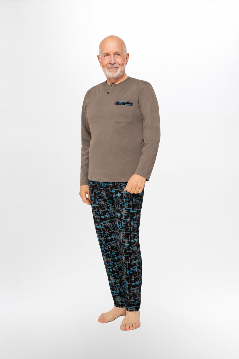 Pánské pyžamo khaki M model 17331985 - MARTEL
