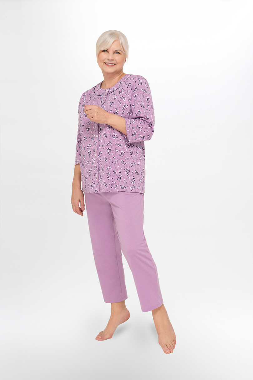 Dámské pyžamo 201 model 8282668 BIG - MARTEL Barva: fialová, Velikost: 3xl