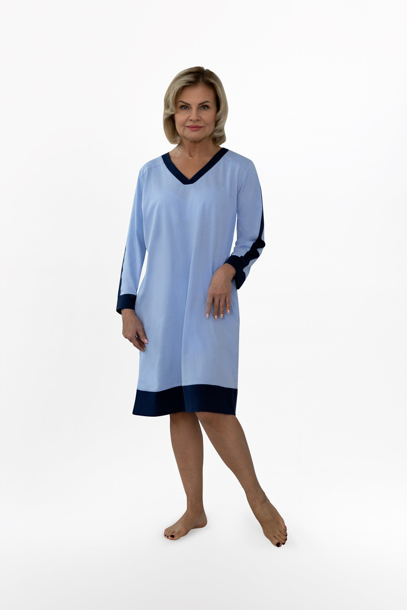 Dámská noční košile model 18017376 - MARTEL Barva: Modrá, Velikost: L