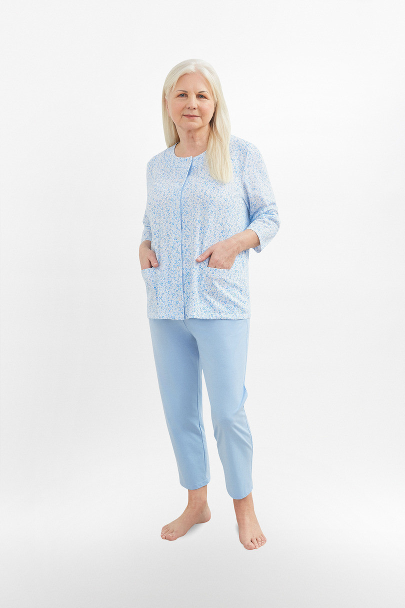 Dámské pyžamo 201 MARIA BIG Barva: modrá, Velikost: 3xl