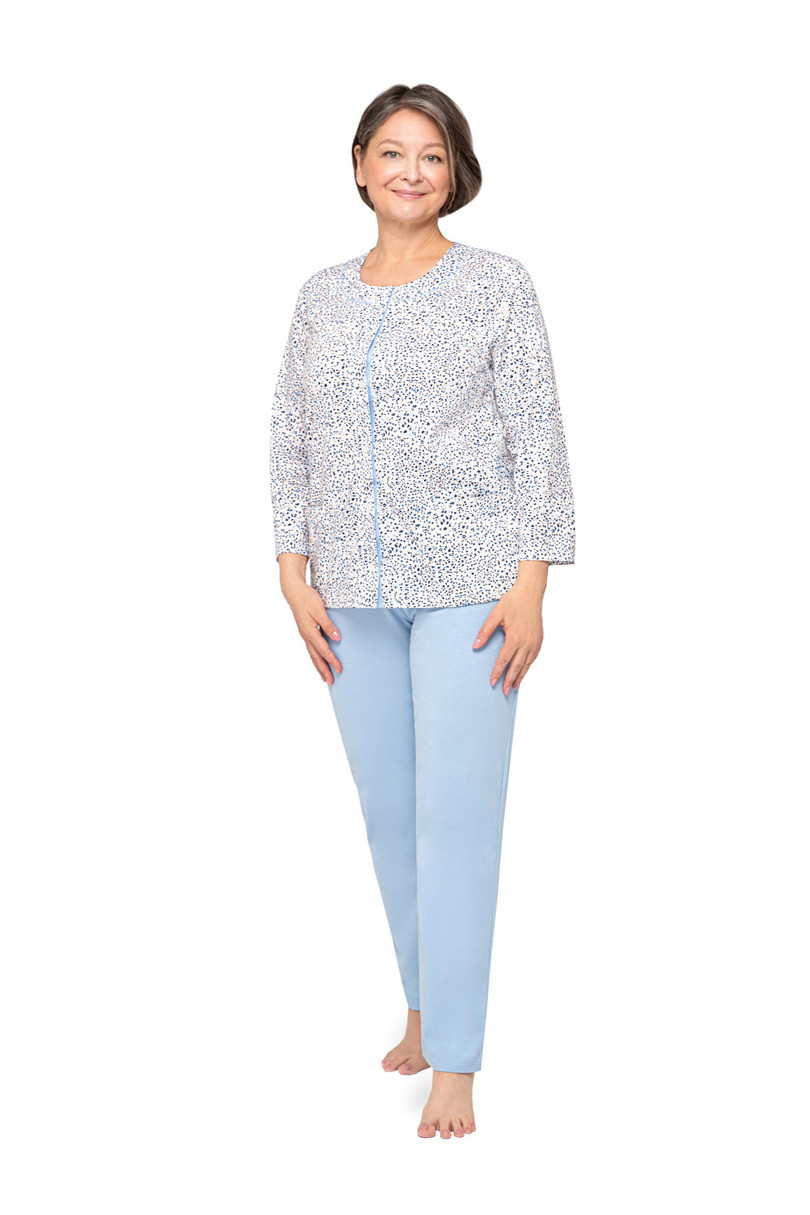 Levně Dámské pyžamo 202 model 8282623 BIG - MARTEL modrá 3xl