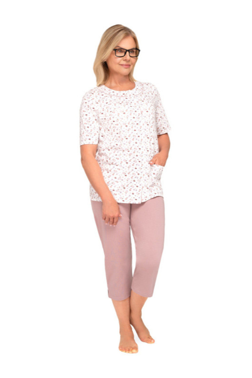 200 DÁMSKE PYŽAMO MARIA VEĽKÉ cappuccino 3xl