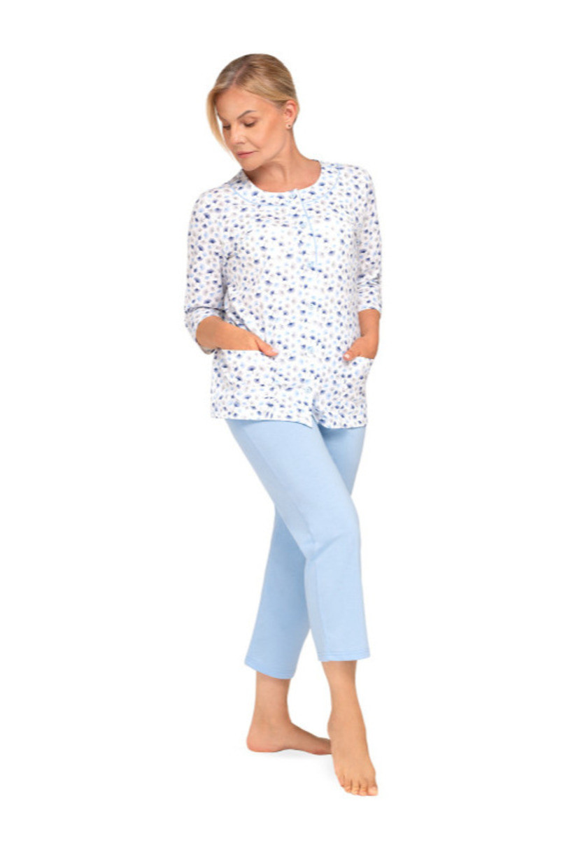 201 DÁMSKE PYŽAMO MARIA modrá L 201 DÁMSKE PYŽAMO MARIA modrá L