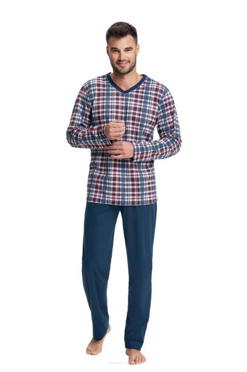 PÁNSKÉ PYŽAMO 795 tmavě modrá XL (obrázek 5)