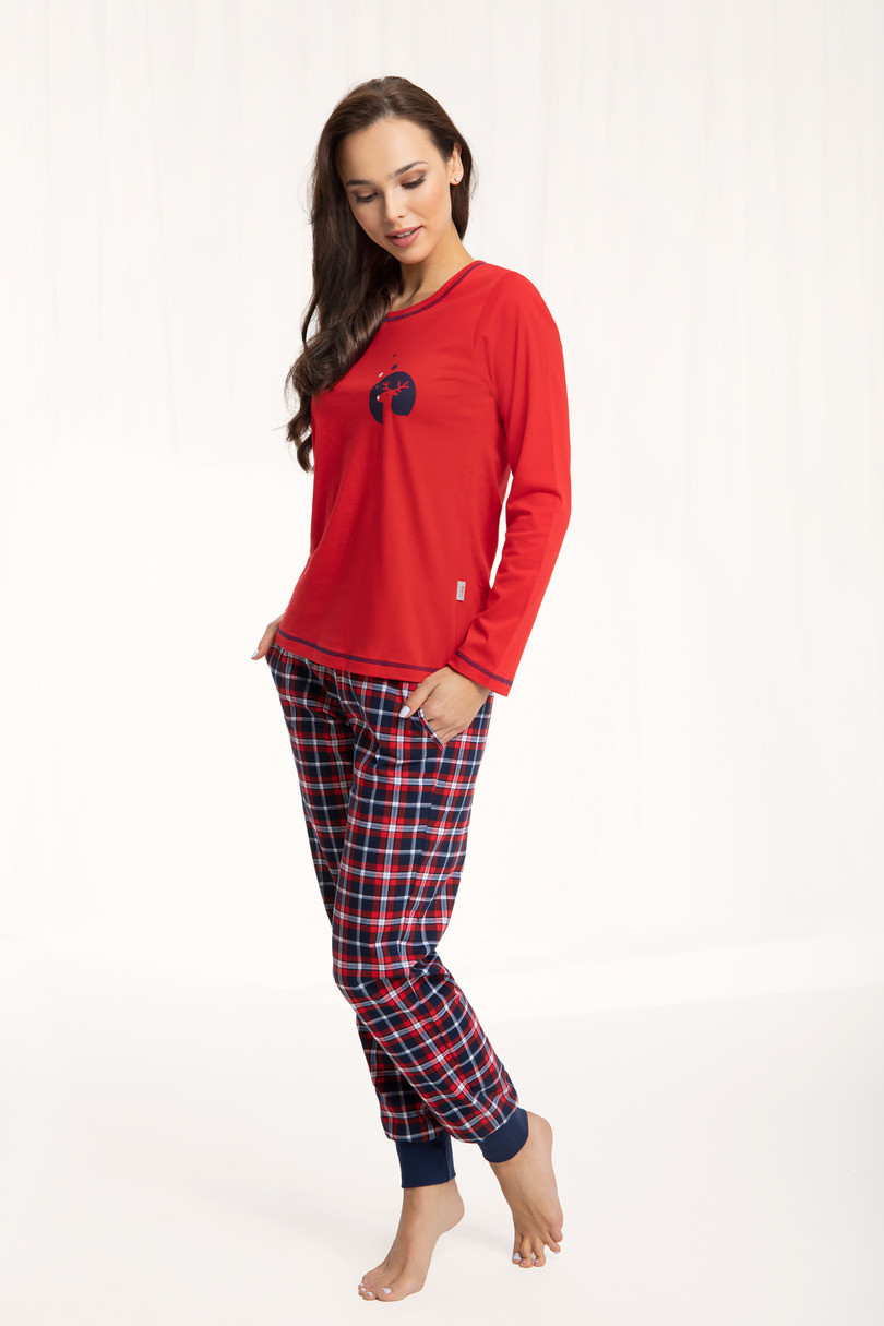 Dámské pyžamo model 17616756 3XL Červená XXXL - Luna
