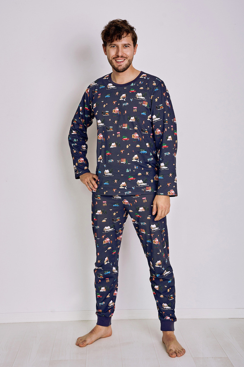 Pánské pyžamo SXL model 17819434 - Taro Barva: tmavě modrá, Velikost: S