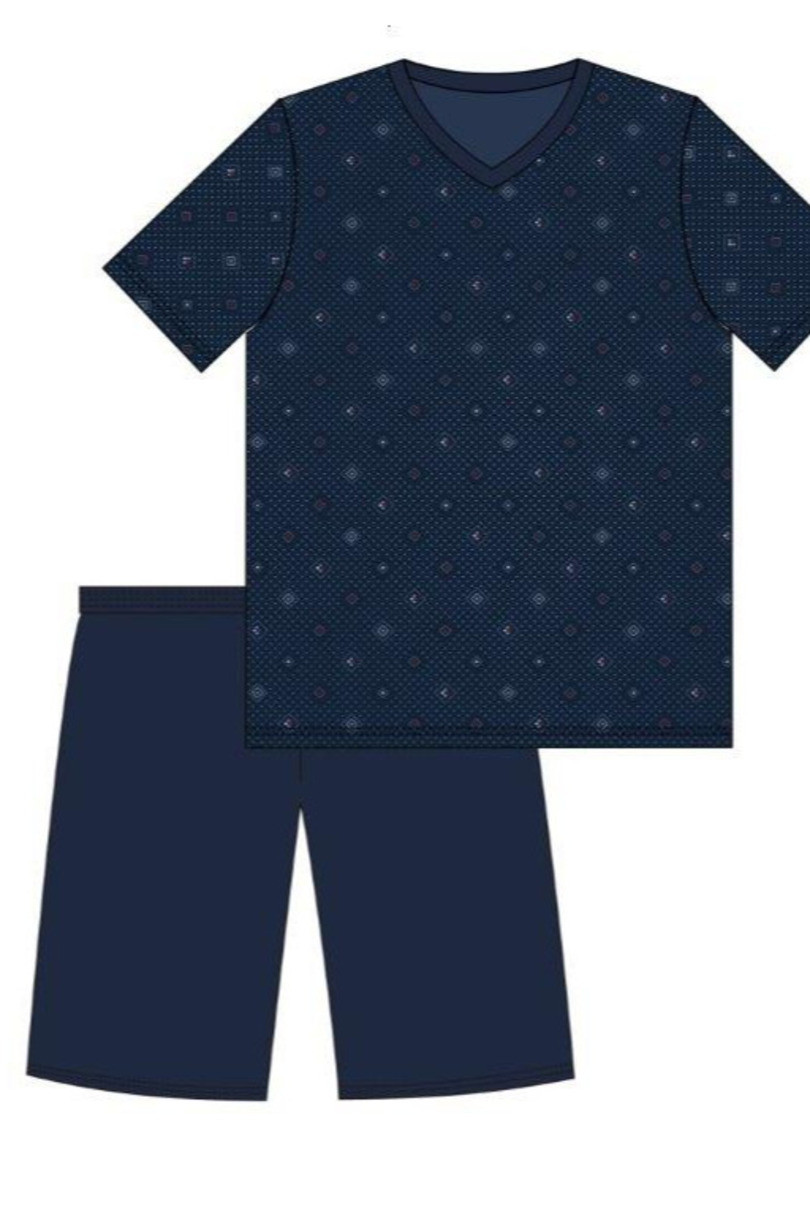 Pánské pyžamo KR granát M model 18017038 - Cornette