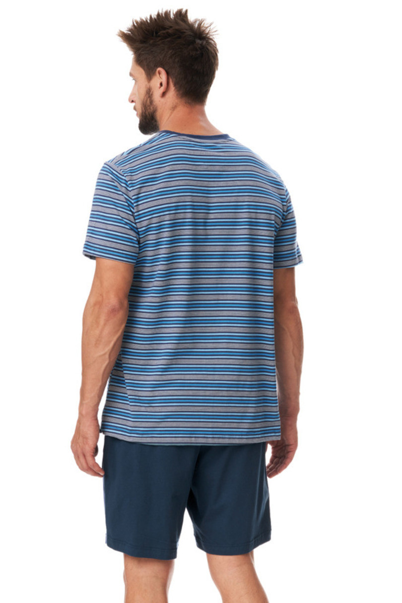 Pánské pyžamo MNS model 18046516 A23 - Key Barva: tmavě modrá, Velikost: XXL