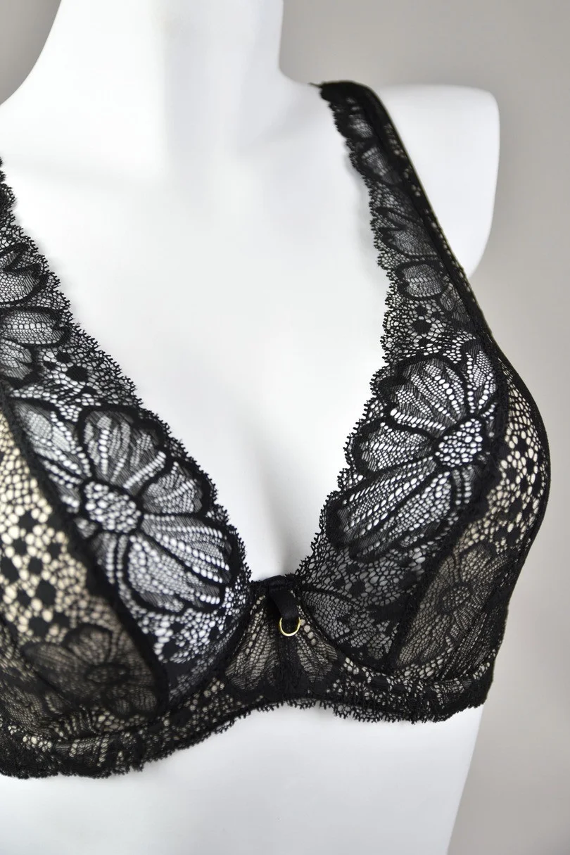 PODPRSENKA JULIA BRALETTE 19185 ČERNÁ černá a béžová 90B (obrázek 7)