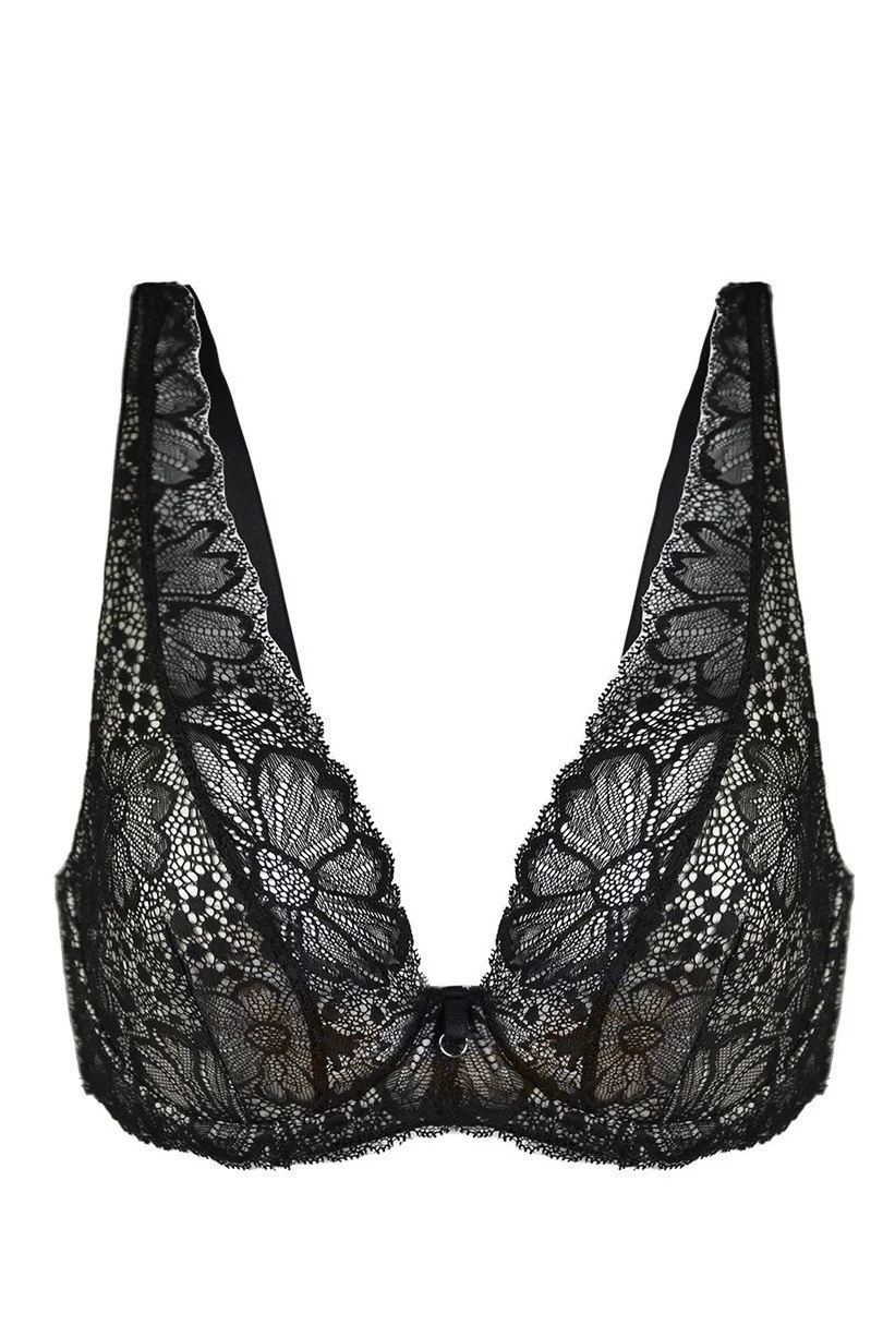 PODPRSENKA JULIA BRALETTE 19185 ČERNÁ černá a béžová 90B (obrázek 4)