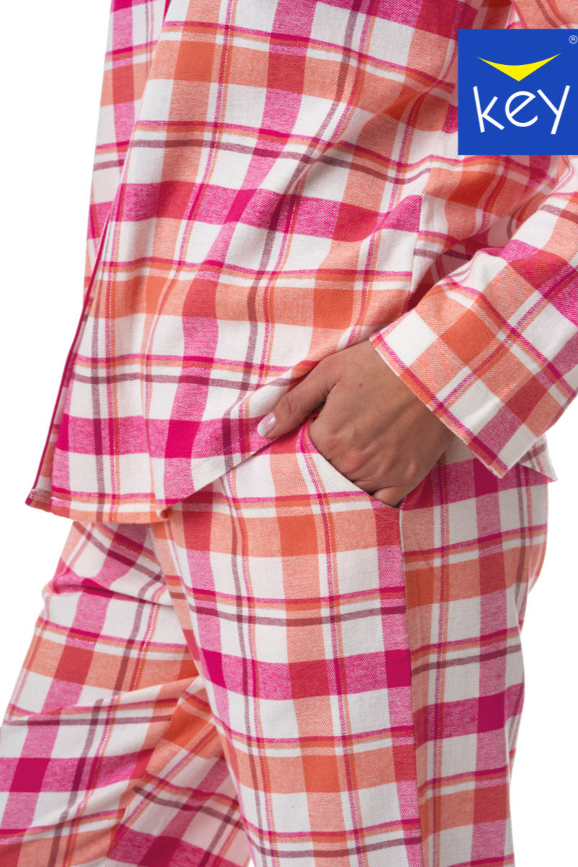 Dámské pyžamo LNS 437 B23 růžová a bílá S